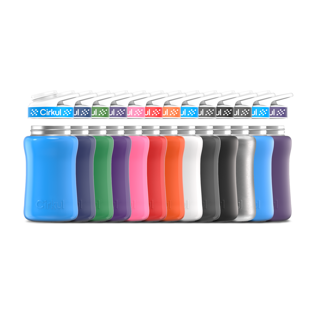 12oz. Stainless Steel Bottle & Comfort Grip Lid
