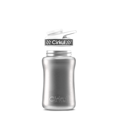 12oz. Stainless Steel Bottle & Comfort Grip Lid