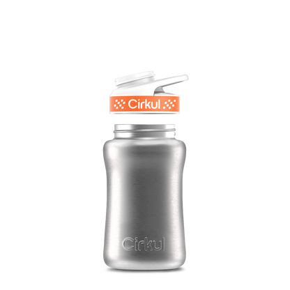 12oz. Stainless Steel Bottle & Comfort Grip Lid