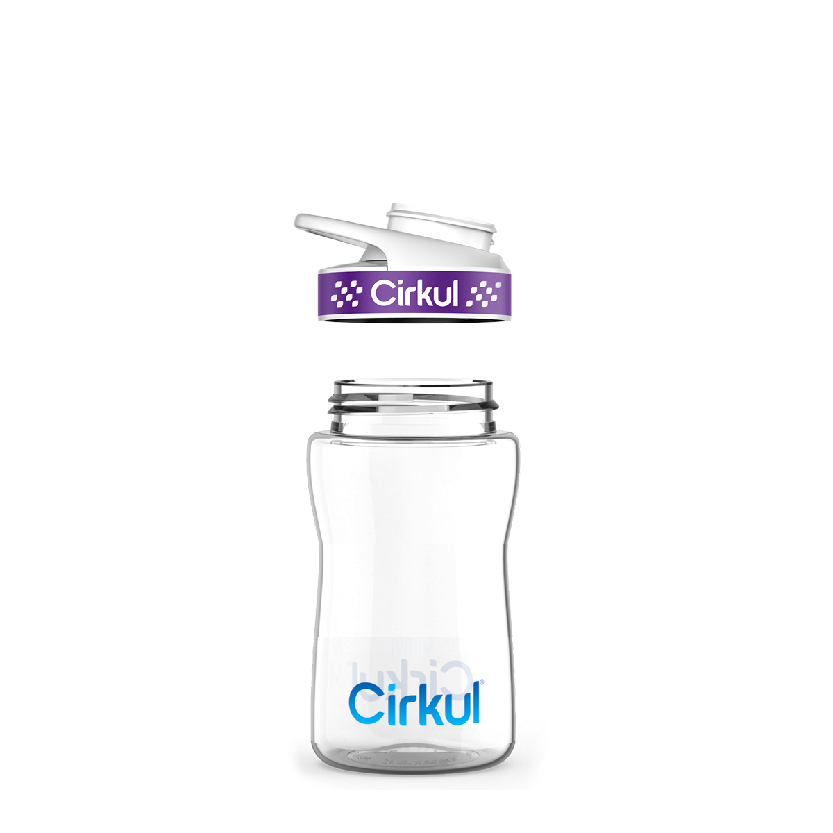 12oz. Plastic Bottle & Comfort Grip Lid