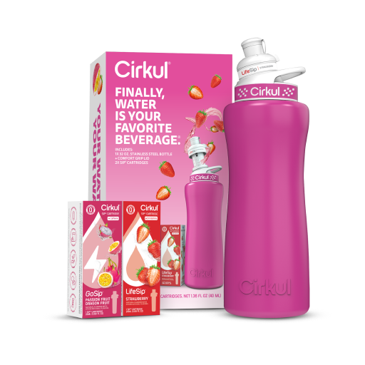 32oz. Hot Pink Stainless Steel Bottle Starter Kit